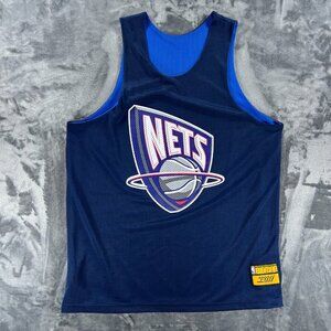 New Jersey Nets Reversible Basketball Jersey Men XL NBA Big Man Carl Banks